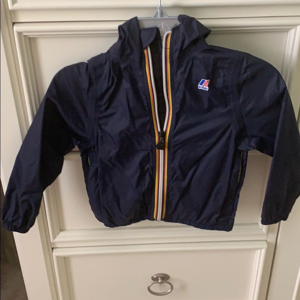 K-Way rain coat with hoodie